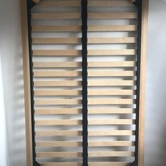 無印良品　木製ベッドフレーム　セミダブル　オークの画像