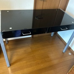 事務机　オフィス机　黒　