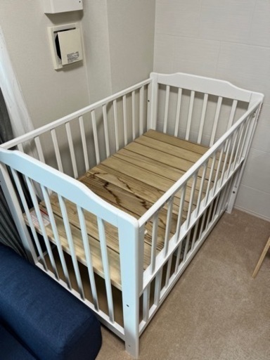 カトージ ベビーベッド タチベッド（ホワイトJ) 注文 KATOJI