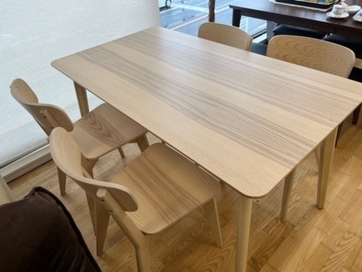 N569★IKEA製★ダイニンング5点セット★ダイニングテーブル★幅1400ｍｍ
