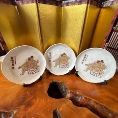 珍品　横綱　稀勢の里　第72代の横綱　皿3枚