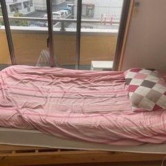 シングルベッド  マットレス付き