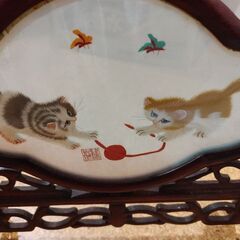 骨董品　中華　中国　台湾　雑貨　猫　昭和　レトロの画像