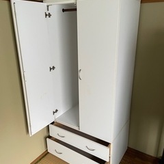 【取りに来れる方限定】クローゼット　白