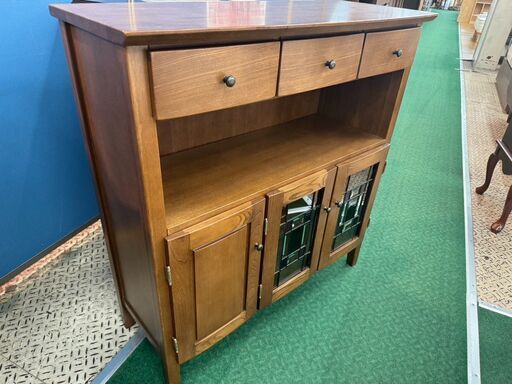 【愛品館八千代店】曙工芸製作所　ステンドキャビネット　オーロラ3025