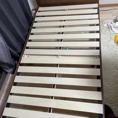 シングルベッド　マットレス付きの画像