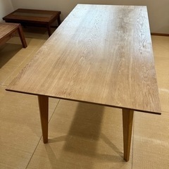 オーク無垢　ダイニングテーブル中古