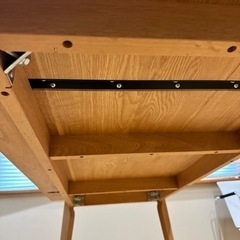 オーク無垢　ダイニングテーブル中古の画像