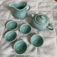 青磁　茶器セット