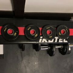 【訂正】iROTECH トレーニングベンチ＆ダンベル（美品）