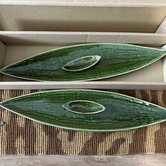 笹の葉皿2枚セット