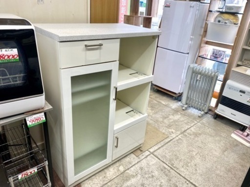 食器棚 レンジボード カップボード 食器棚 レンジ台 セラミック天板 キッチン収納