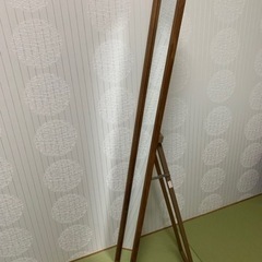 全身鏡　木目調　スタンドミラー
