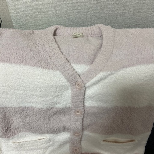 ジェラピケ ボーダーロングカーディガン 上下