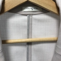 ジャケット　グレージュ　レディースＭサイズ　七分袖の画像
