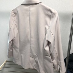 ジャケット　グレージュ　レディースＭサイズ　七分袖の画像