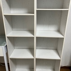 白 カラーボックス2つ(1つからお譲りOK)