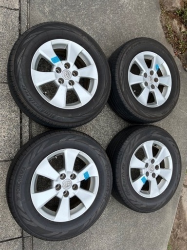 【夏タイヤ超バリ山】215/65/16 夏タイヤ&トヨタ純正アルミホイール （ 20 系アルヴェル他）4本セット