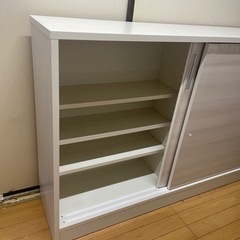 キッチン　薄型収納棚の画像