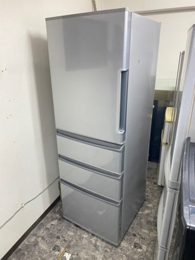 北九州市内配送無料　保証付き　AQR-361EL-S 冷蔵庫 ミスティシルバー [4ドア /左開きタイプ /355L] 