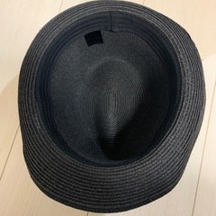 WHO’S WHO 麦わら帽子　黒色の画像