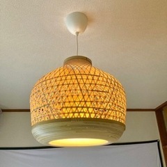 IKEA 竹材ランプシェード　使用約3ヶ月