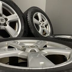 【DUNLOP WINTER MAXX SJ8 225/65R17】スタッドレス【トヨタ 30系RAV4 純正ホイール 17インチ 7J5HPCD114.3+45】19年製 バリ溝　(MTI485) クレジットカード QRコード決済可能