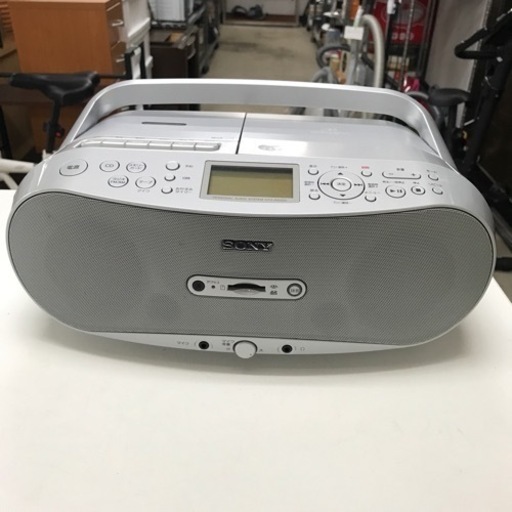 ロ2402-729 SONY CDラジカセ メモリーレコーダー CFD-RS500 2014年製 再生のみ確認済み ラジオアンテナ、リモコンなし