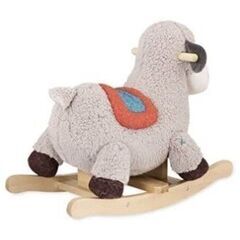 B. toys ゆらゆらロッキングシープ 羊さんの乗り物おもちゃ 乗用玩具 1歳半～ 揺り木馬 Loopsy Wooden Rocking Sheepの画像