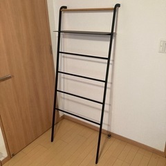 tower 棚付きワイドラダーハンガー　スチールラック