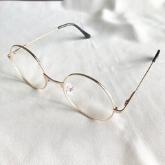 ブルーライトカットメガネ　PCメガネ　お洒落メガネ　丸メガネの画像