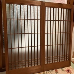 再投稿　プロフ必読　建具　戸　床の間の戸2枚の画像