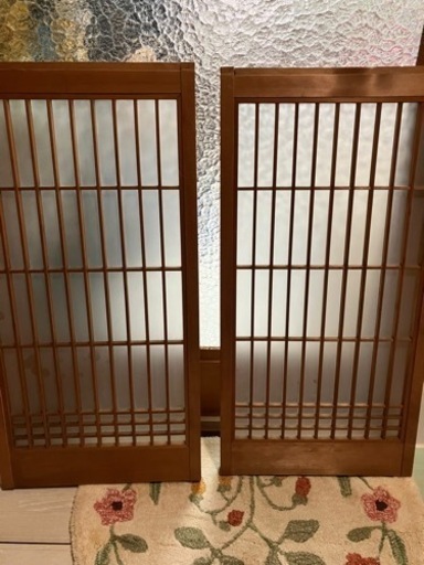 再投稿　プロフ必読　建具　戸　床の間の戸2枚