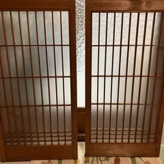 再投稿　プロフ必読　建具　戸　床の間の戸2枚