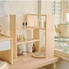 キッチンや押し入れの木製収納棚作製の画像