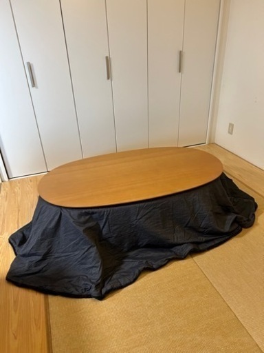 無印　こたつ　ネイビー布団付き