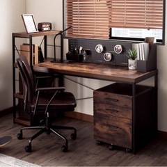 デスク、キャスター付袖机(ニトリ)の画像