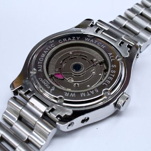 動作品 COGU ITALY 自動巻腕時計 CRAZY WATCH 2針 裏スケ オマージュ