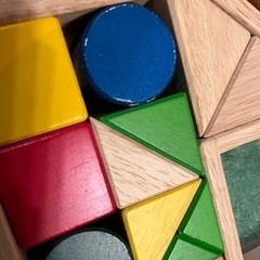 値下げ☆エド・インター森のあそび道具シリーズ☆デザインつみき☆カラフル1.5歳〜の画像