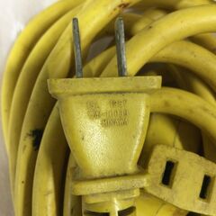 【北見市発】 MIKAWA 延長コード 10m 黄色 15A 125V 工事用延長コード (D5525wY)の画像