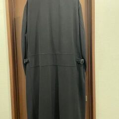 ロングコート　ヨウジヤマモト　フェルト調　黒の画像