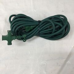 【北見市発】フジマック 15A 10m 3ツ口 マックコード 緑 (D5532wY)の画像