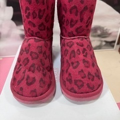 豹柄ムートンブーツ