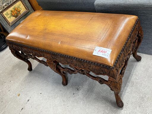 リサイクルショップどりーむ天保山店　No11729　アンティークソファー　極細工　レトロ　高級品　超オシャレ　掘り出し物　早い者勝ち