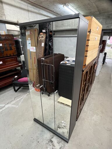 リサイクルショップどりーむ天保山店　No11725　靴棚　鏡付き　大型収納　超お買い得品　新品6万円相当！　状態良好！