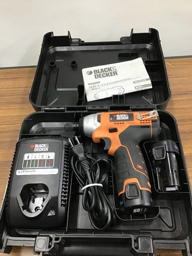 Black\u0026Decker 10.8Vコードレスインパクトドライバー LXI10-2