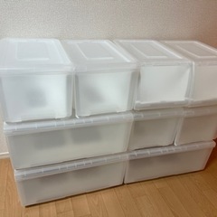 【新品使用期間7ヶ月】ニトリ_収納ケースNフラッテセット