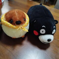 くまモンお届けカラスぬいぐるみ