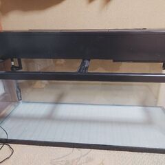 中古120センチ水槽と上部フィルターのセットの画像