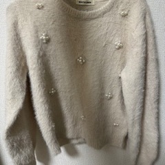 【決まりました！】パール付きニット